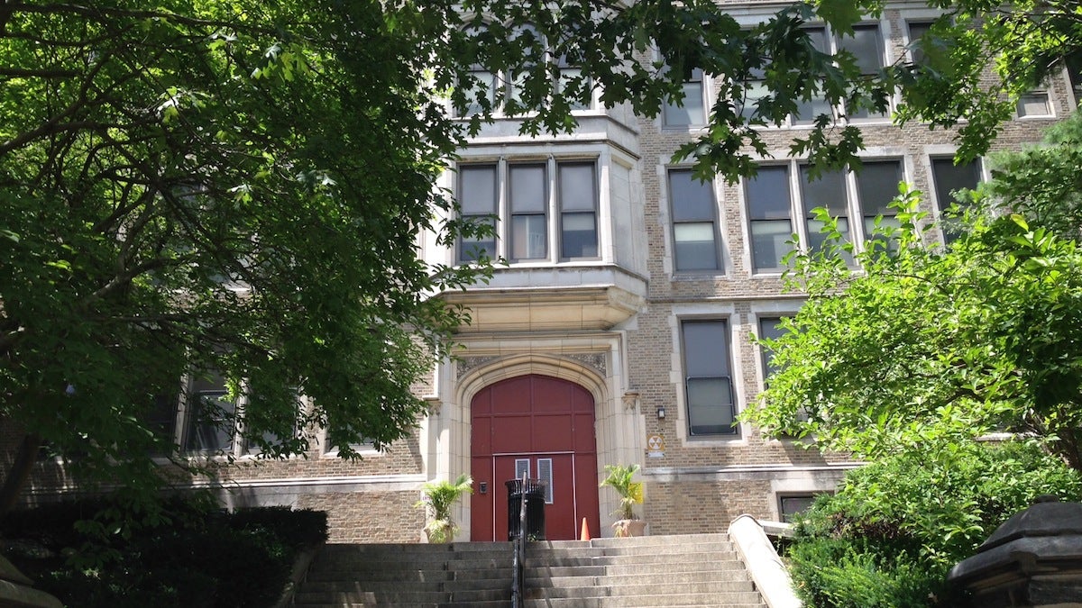  John S. Jenks Elementary School in Chestnut Hill is being renamed Jenks Academy for the Arts and Sciences. (Neema Roshania/WHYY) 