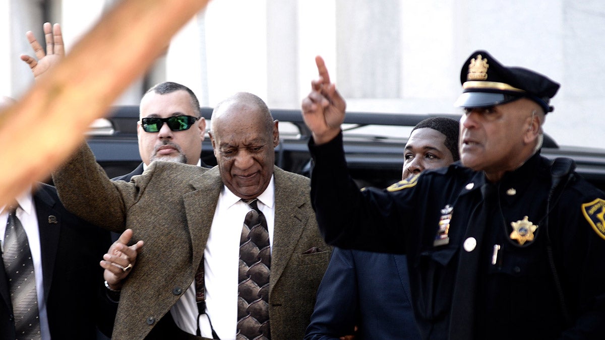  Bill Cosby arrives at the Montgomery County Courthouse Tuesday. (Bastiaan Slabbers/for NewsWorks). 