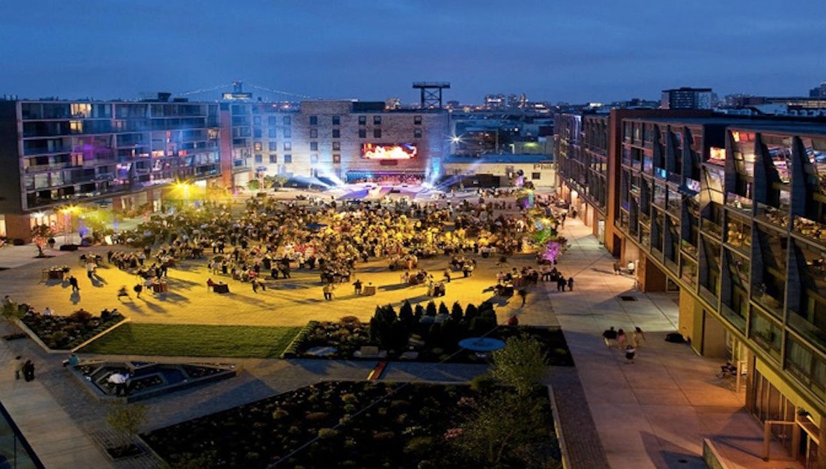  Check out the pop-up ice skating rink at the Piazza at Schmidt's in Northern Liberties this weekend. (Courtesy of the Piazza at Schmidt's) 