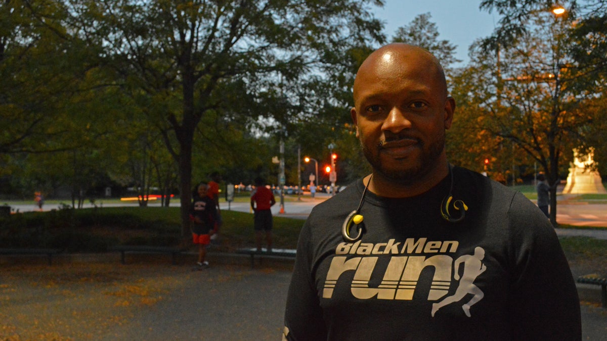 Brian Oglesby says the Black Men Run group is more than just a healthy brotherhood. (Paige Pfleger/WHYY)