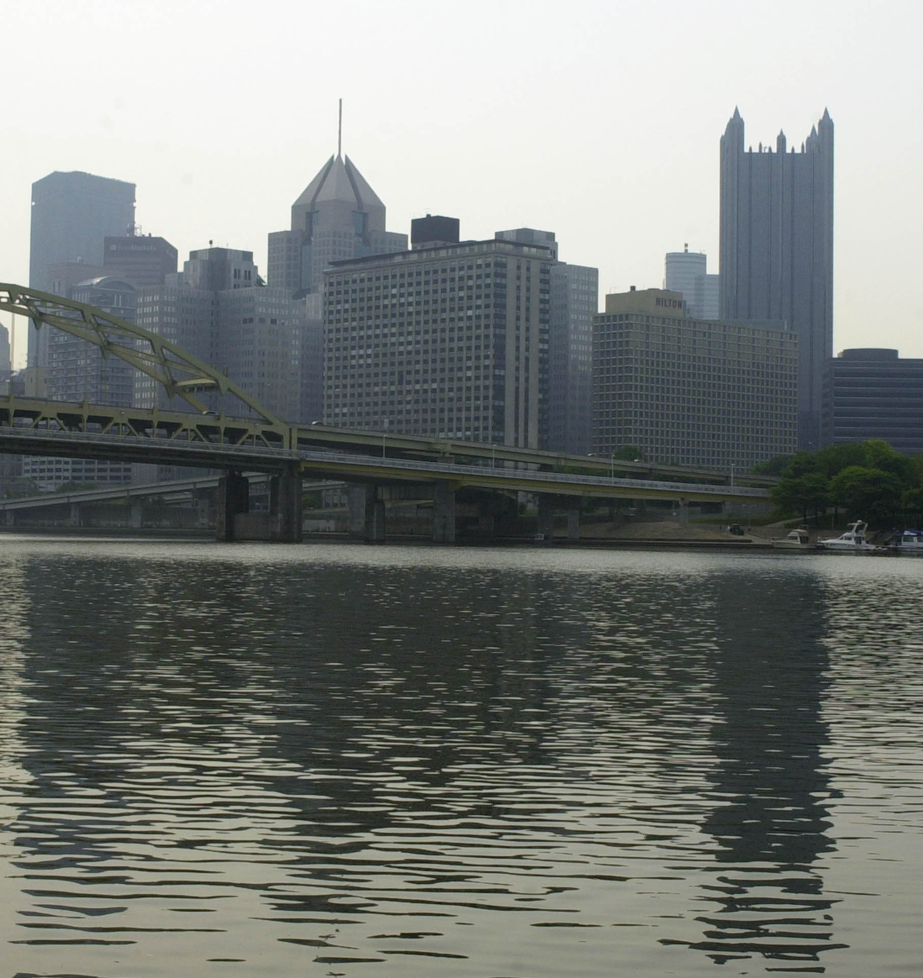 The skyline of Pittsburgh in 2003