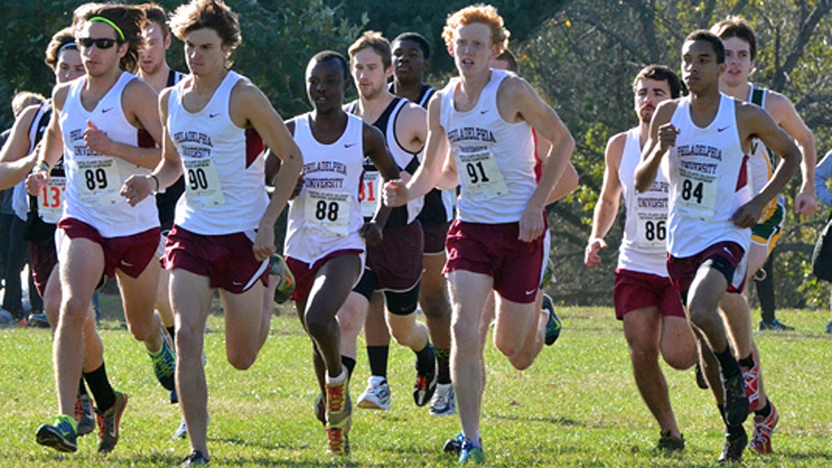 Runners participate in the Central Atlantic Collegiate Conference Cross Country Championships at Belmont Plateau in 2013 (Image courtesy of David Thomas)