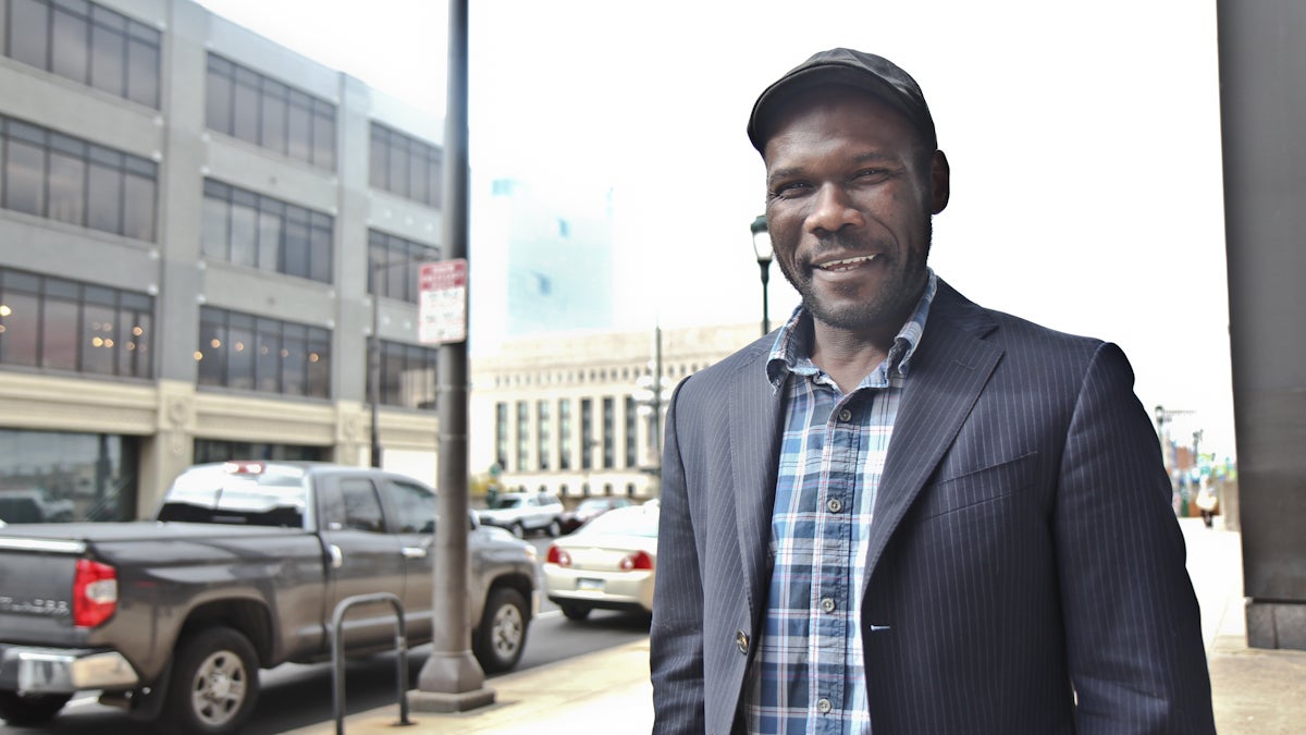  Quincy Riley-Greene is hoping to create a charter school that improves the experience of LGBT students. (Kimberly Paynter/WHYY) 