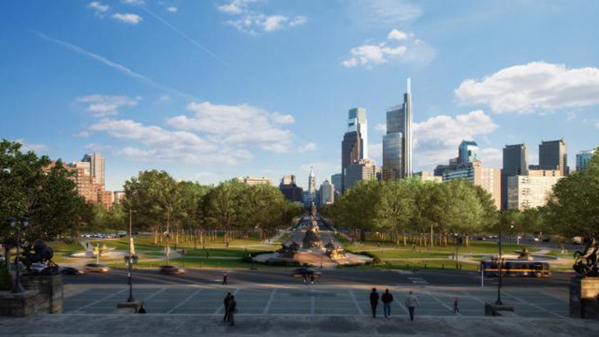  Foster , Partners rendering of Comcast Innovation Technology Center 