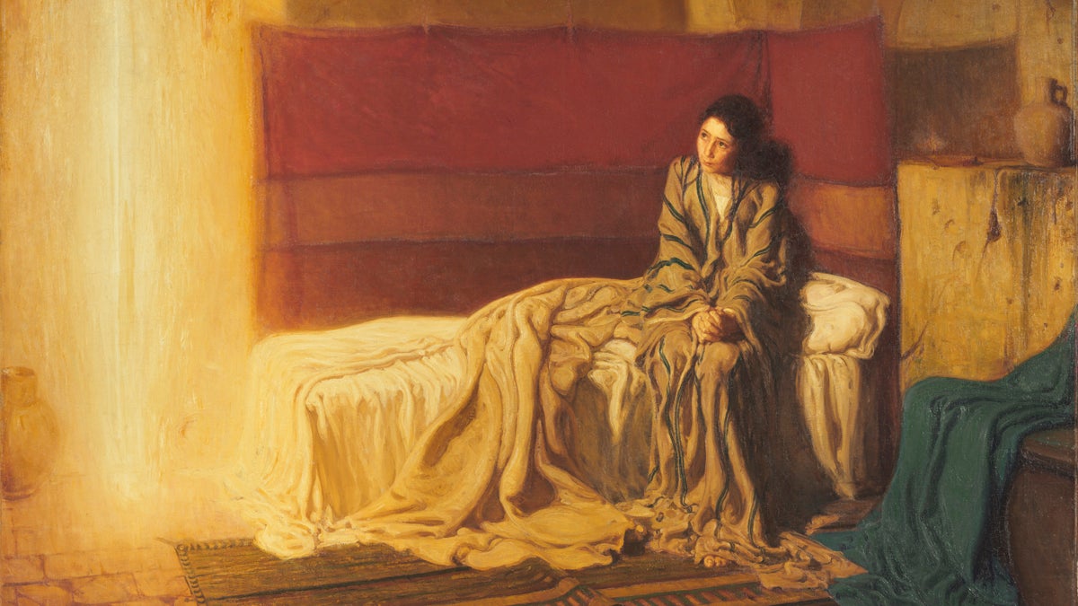  The Annunciation, 1898, by Henry Ossawa Tanner, the first work by an African American artist to be acquired by the Philadelphia Museum of Art (1899). The landmark painting can be seen as part of the exhibit 