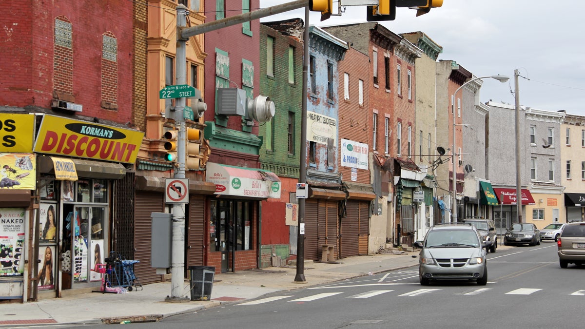  The Philadelphia Housing Authority is looking to revitalize the Ridge Avenue commercial corridor between Girard College and Cecil B. Moore Avenue. (Emma Lee/WHYY) 