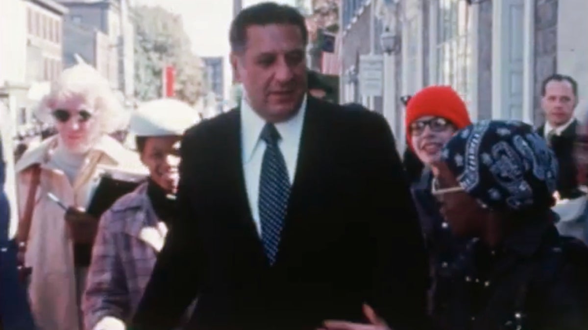  Mayor Frank Rizzo visits Germantown in a video made in the 1970s. 