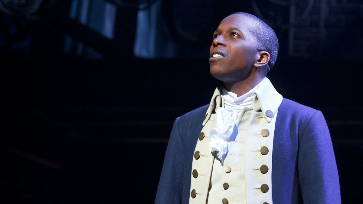 Leslie Odom Jr. as Aaron Burr in the Broadway production of 'Hamilton.' (Photo courtesy of Joan Marcus)