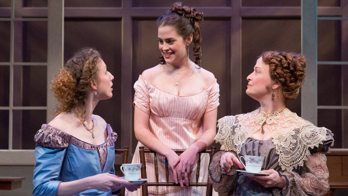  In the People's Light & Theatre production of 'Sense and Sensibility,' from left: Cassandra Bissell, Claire Inie-Richards and Susan McKey. (Photo courtesy of Mark Garvin) 
