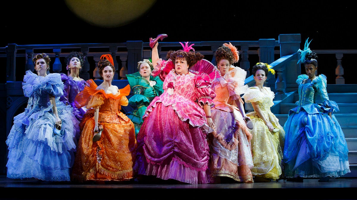  The cast of 'Rodgers , Hammerstein's Cinderella,' in its national tour at the Academy of Music. (Photo courtesy of Carol Rosegg)  