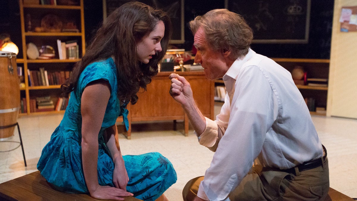  Clare Mahoney  and Peter DeLaurier in Lantern Theater Company's production of 'QED.' (Photo courtesy of Mark Garvin) 