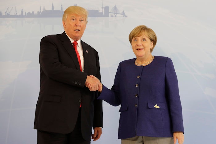 Trump and Merkel