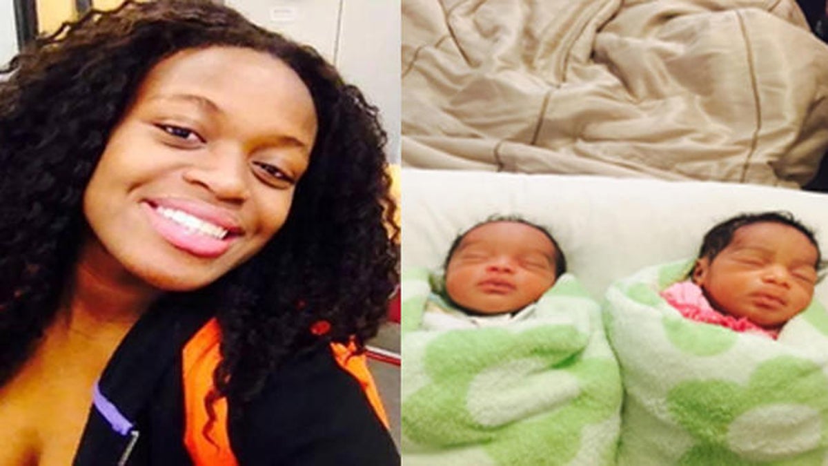  Ruth Johnson (left), and her newborn children, Grace and Faith Johnson (Image courtesy Philadelphia Police/NBC10) 