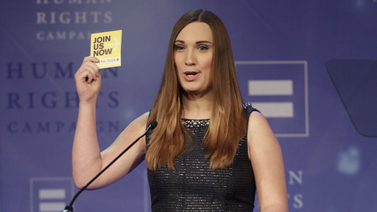 Sarah McBride of Wilmington will address the DNC in Philadelphia on Thursday night. (Photo by Wade Payne/Invision/AP)