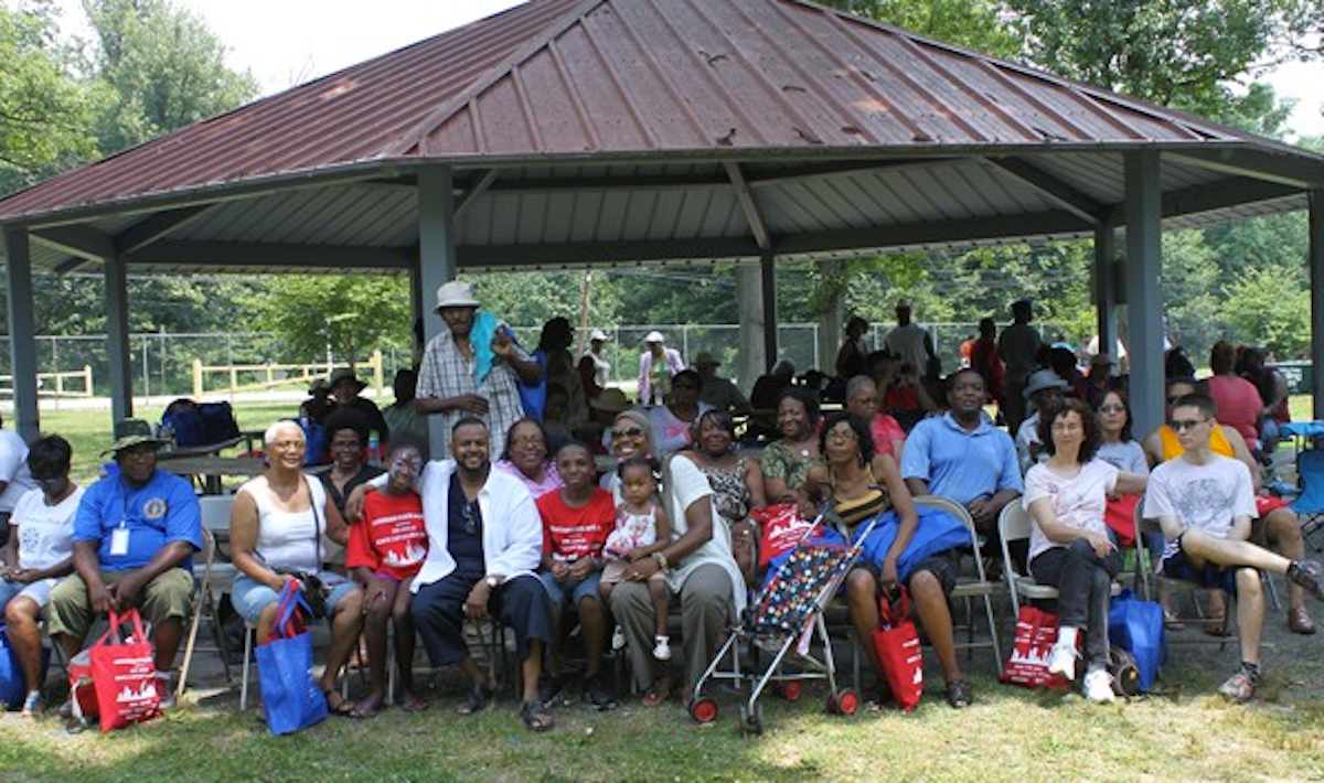  Last year's Block Captain Boot Camp was held at Belmont Grove in Fairmount Park. (Matthew Grady/for NewsWorks) 