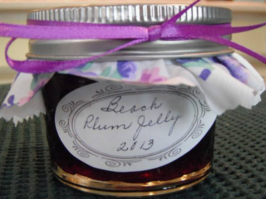  Just one of the many jars of beach plum jelly that will be available for purchase on Sunday. (Photo: Bonnie Delaney/The Friends of Island Beach State Park) 
