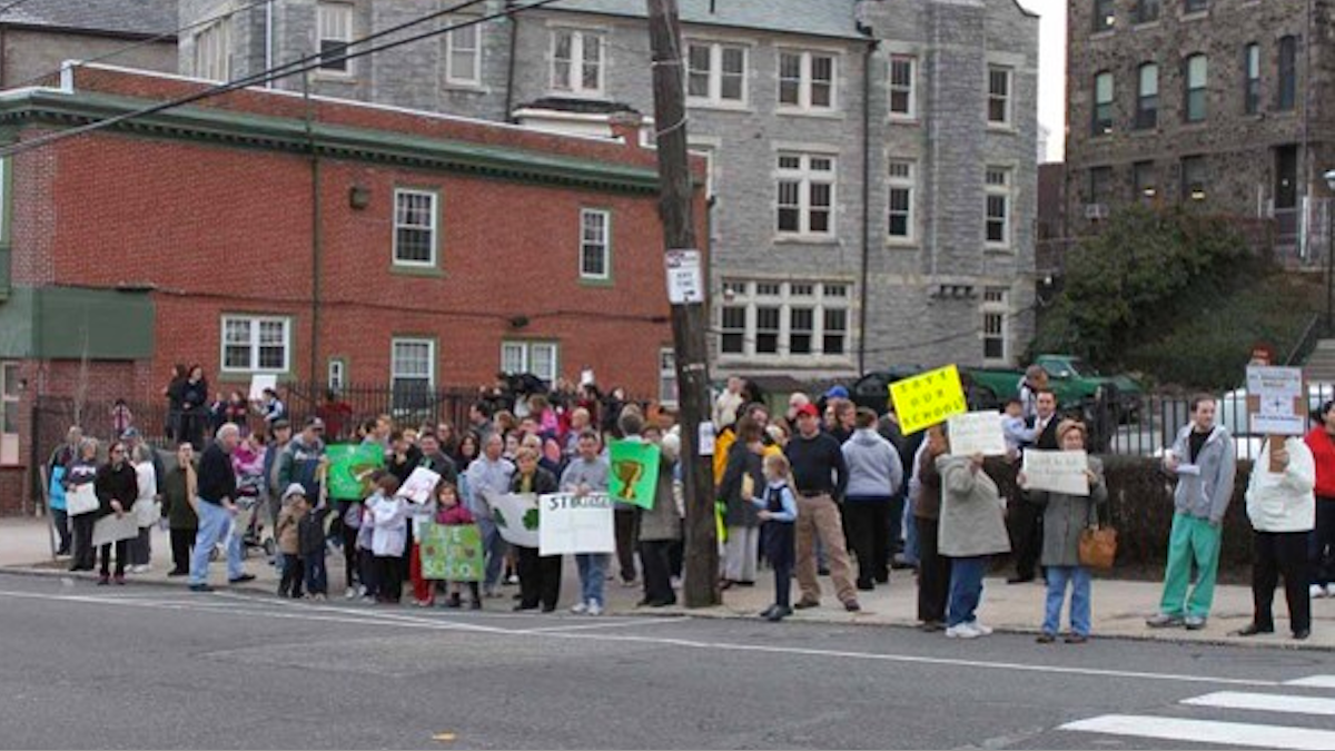  Community efforts to keep St. Bridget School open failed last year; now, talk turns to the building's future. (NewsWorks file art) 