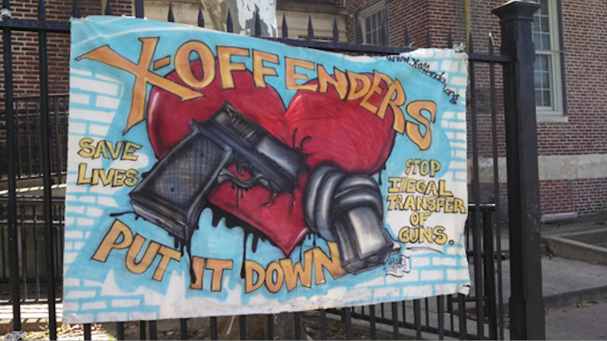  X-Offenders for Community Empowerment held its annual anti-gun rally Saturday in North Philadelphia. (Amanda Staller/for NewsWorks) 