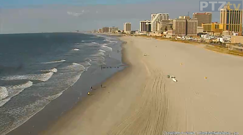  This morning in Atlantic City via AtlanticCityWebcam.com.  