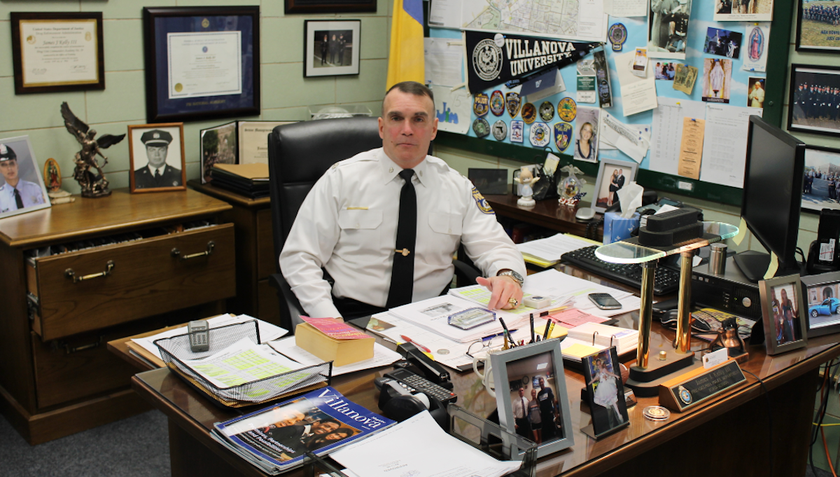  Inspector James Kelly, commanding officer of the Philadelphia Police Department's Northwest Division. (Matthew Grady/for NewsWorks) 