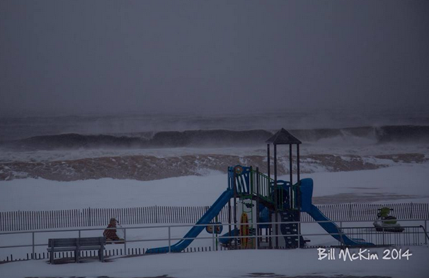  Belmar around daybreak Friday. (Photo: Bill McKim/McKim Photograph) 