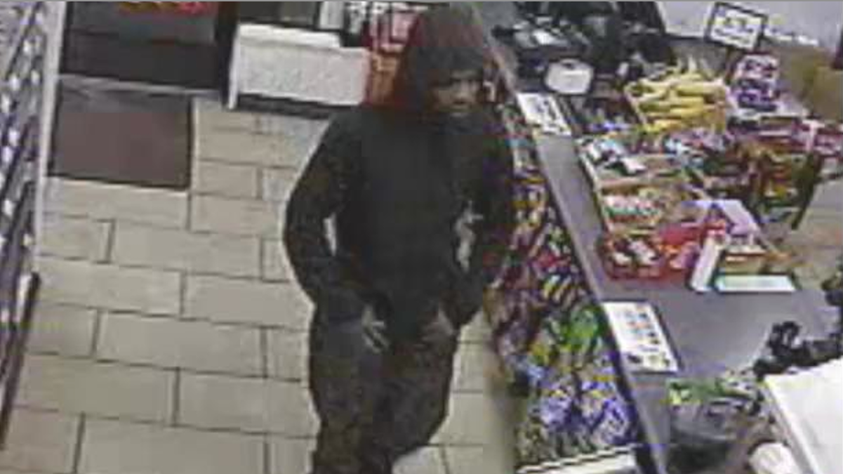  Surveillance footage of the alleged robbery suspect. (Courtesy of Philadelphia Police) 