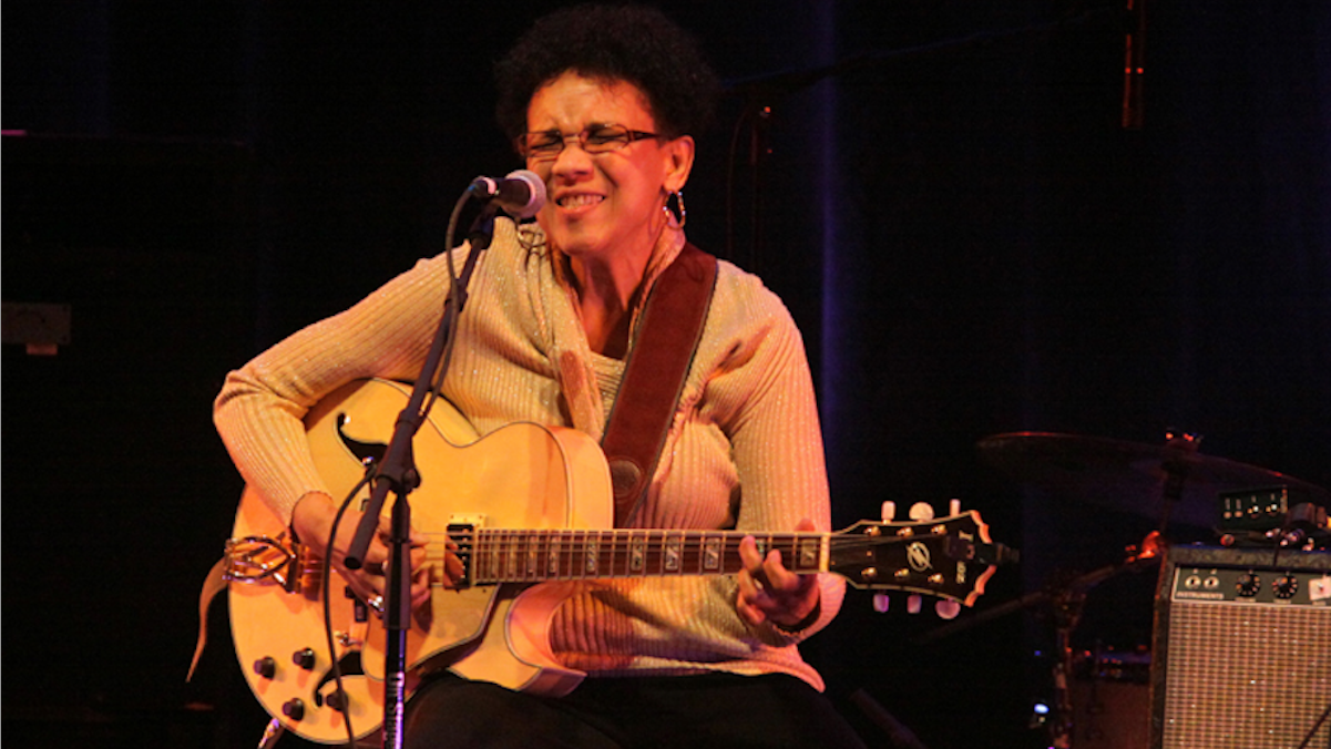  Germantown musician Monnette Sudler attended the Philadelphia Culture Grant event to honor a group that helped save her life. (Photo courtesy of Larry Hilton) 