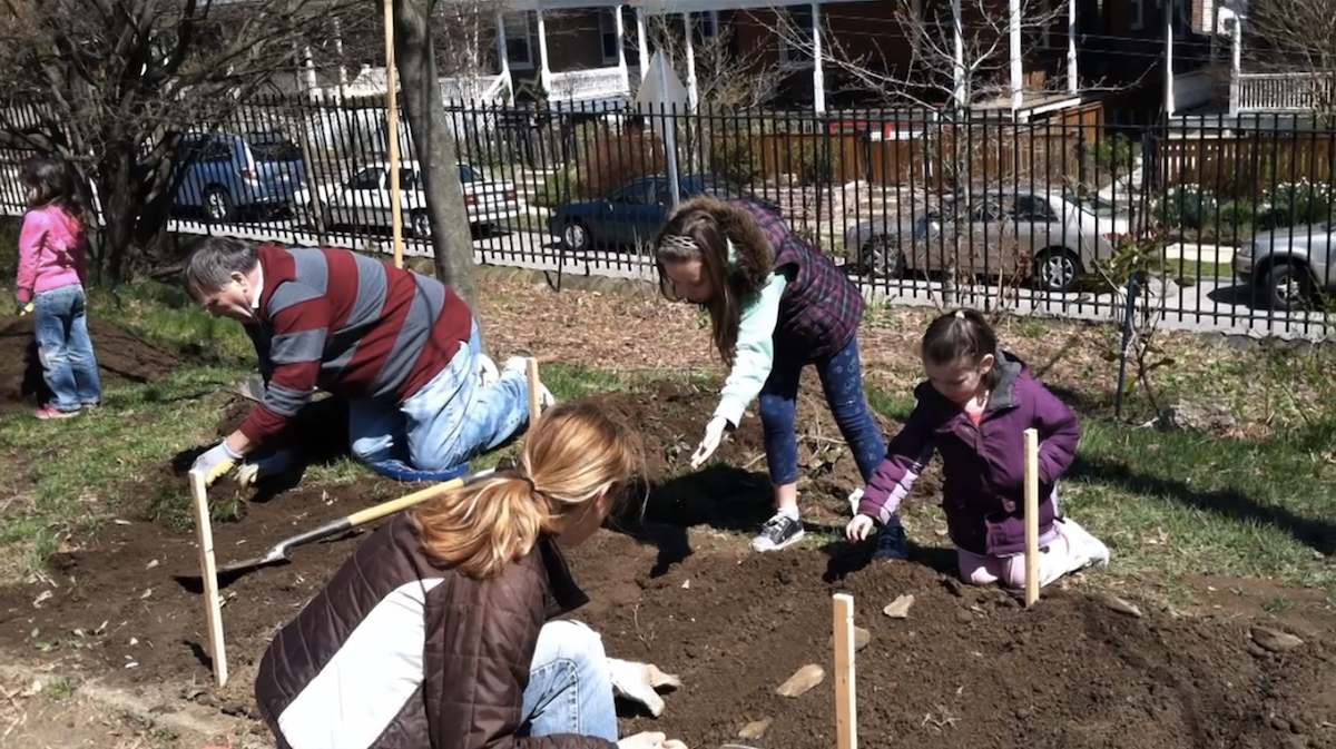  Part of the kindergarten center plan at Jenks in Chestnut Hill is to include a gardening area for students. (Courtesy of the Friends of J.S. Jenks) 