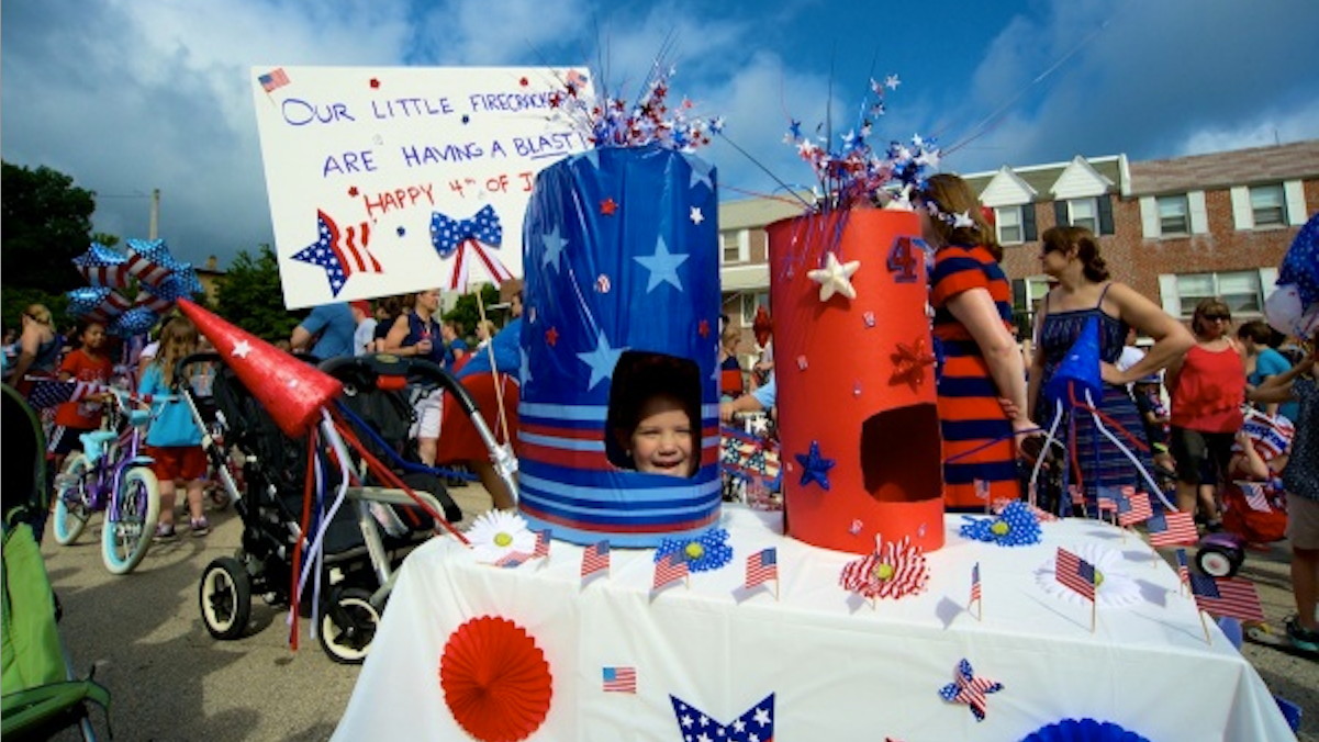  Scenes from Chestnut Hill's Fourth of July celebration on 2013. (NewsWorks, file art) 