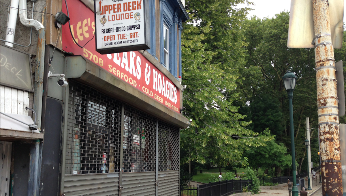  Germantown Deli has been singled out as a source of loitering in Vernon Park, but the owner says it's unfair to blame her business. (Brian Hickey/WHYY) 
