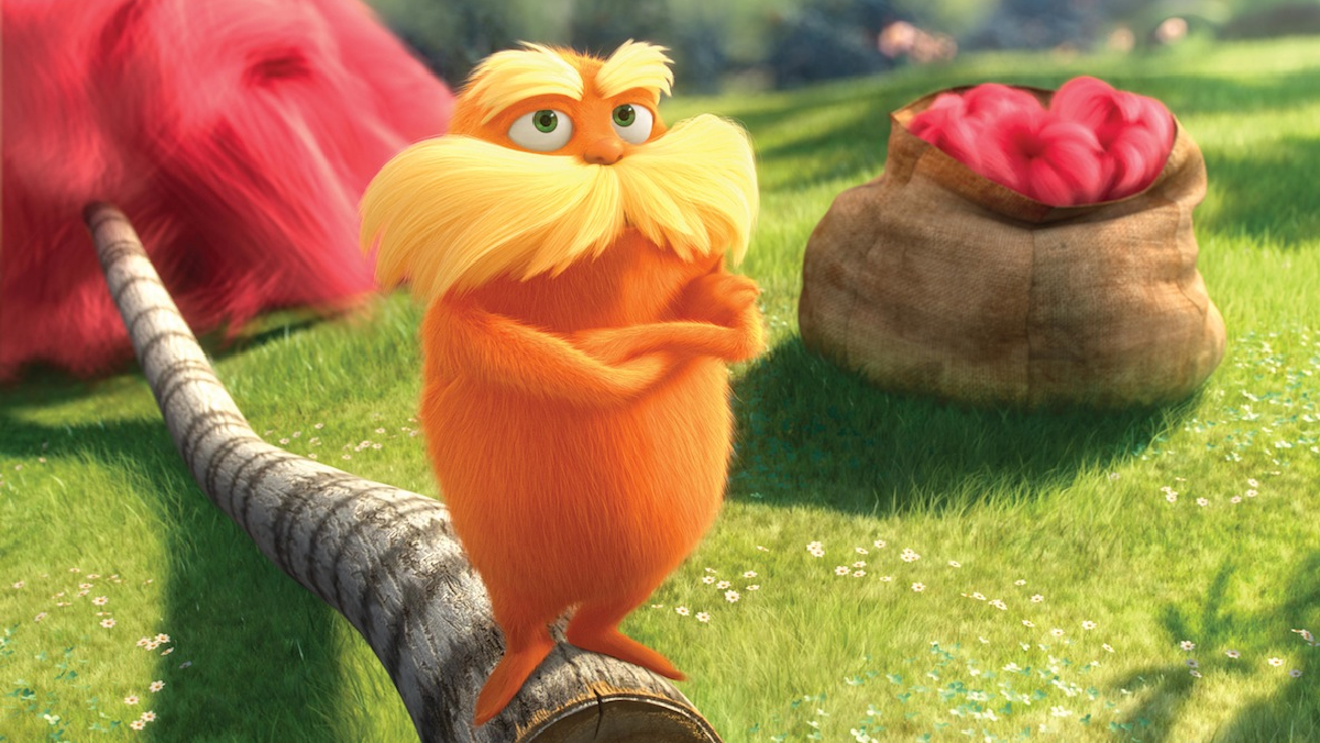  This image released by Universal Pictures shows The Lorax character, a creature who ‘speaks for the trees’ and fights rampant industrialism in a retelling of a Dr. Seuss children's book first published in 1971. (AP Photo/Universal Pictures) 