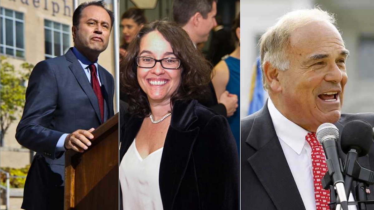  When Ken Trujillo (left) exited the mayoral race on Wednesday, his void was filled with speculation that Alba Martinez and Ed Rendell could enter. (NewsWorks File Photo) 