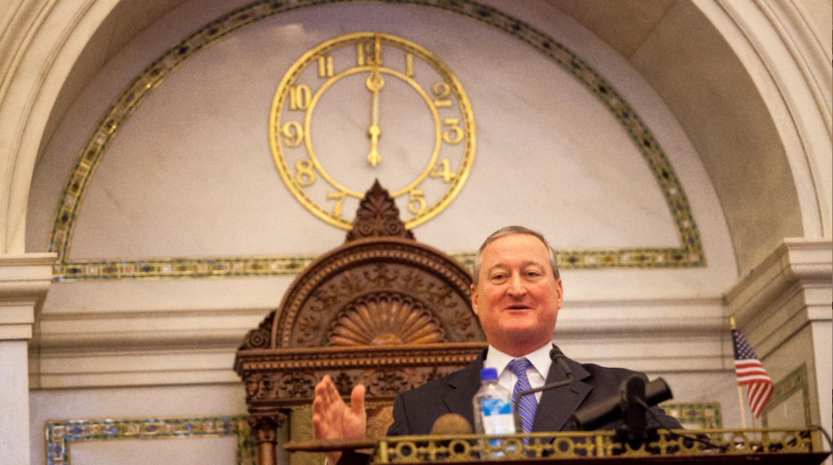  Jim Kenney ended a 23-year run on Philadelphia City Council after Thursday's meeting. (Brad Larrison/for NewsWorks) 