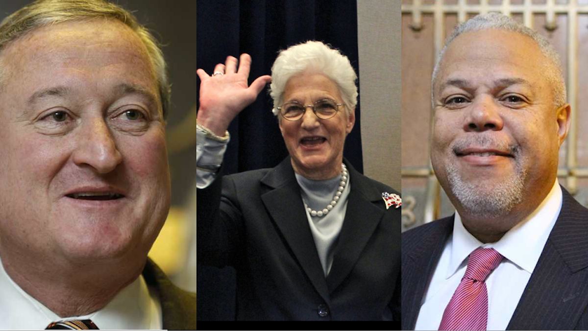  At this early stage in the mayoral campaign, Jim Kenney, Lynne Abraham and Tony Williams have all pointed out endorsements received. (NewsWorks, file art) 