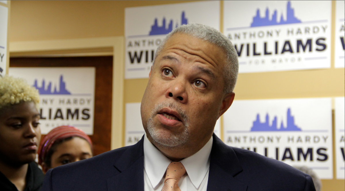  Anthony Williams took objection to being branded 'the charter-school advocate' when others in the race support them as well. (Emma Lee/WHYY) 