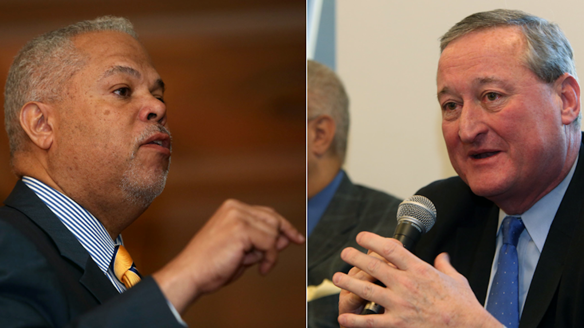  A poll conducted by supporters of Democratic mayoral candidate Jim Kenney showed him in a statistical dead heat with Tony Williams. (Stephanie Aaronson/via The Next Mayor partnership) 