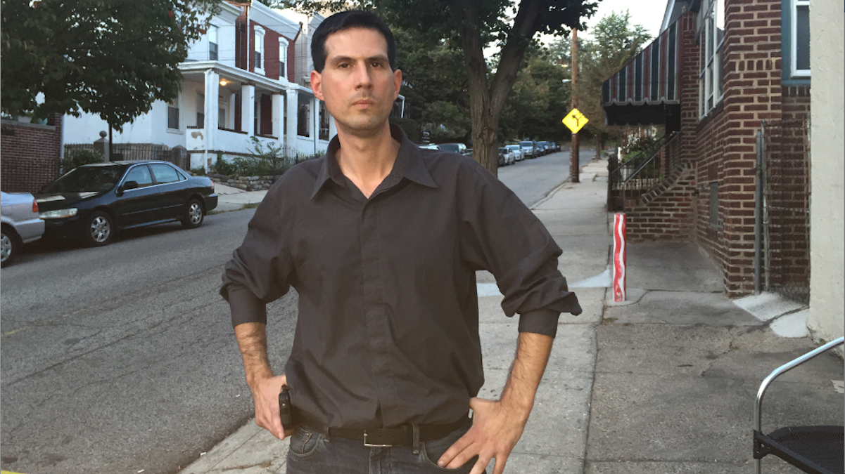  Independent mayoral candidate Boris Kindij thinks he's just the change that City Hall needs to move Philadelphia forward. (Brian Hickey/WHYY) 