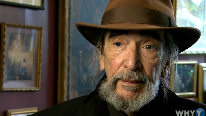 Prominent Philadelphia artist Joe Tiberino died a few weeks ago in his Powelton Village home. He was 77. (Electronic image via WHYY's Friday Arts