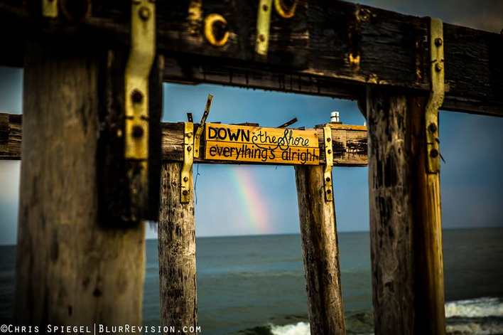  A rainbow as seen from Ocean Grove, NJ on May 19, 2014. (Image: Blur Revision Media Design) 