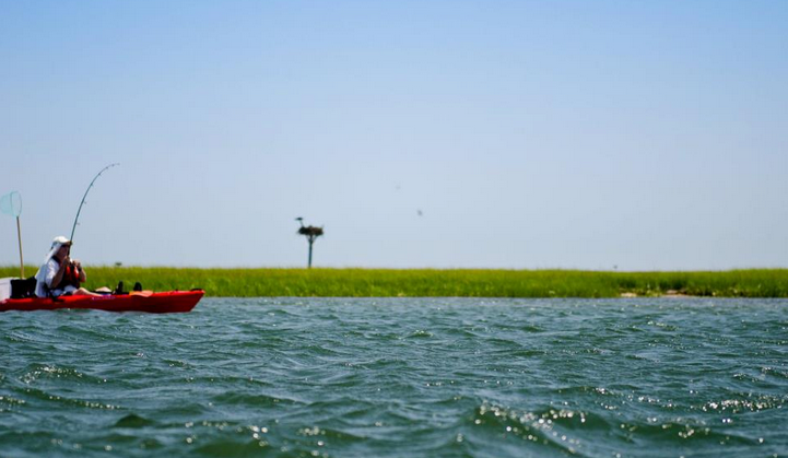  A fisherman enjoying a sunny day at Island Beach State Park in August 2010. (Photo: Jennifer Marie Antoinette) 