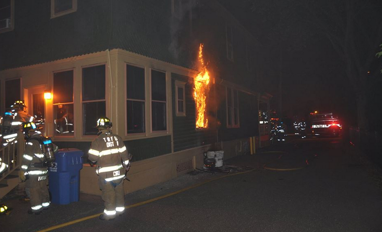  Firefighters extinguished a structure fire at 121 Washington Street in downtown Toms River early Friday morning. (Photo: Toms River Police Department Ptl. William Hutton) 