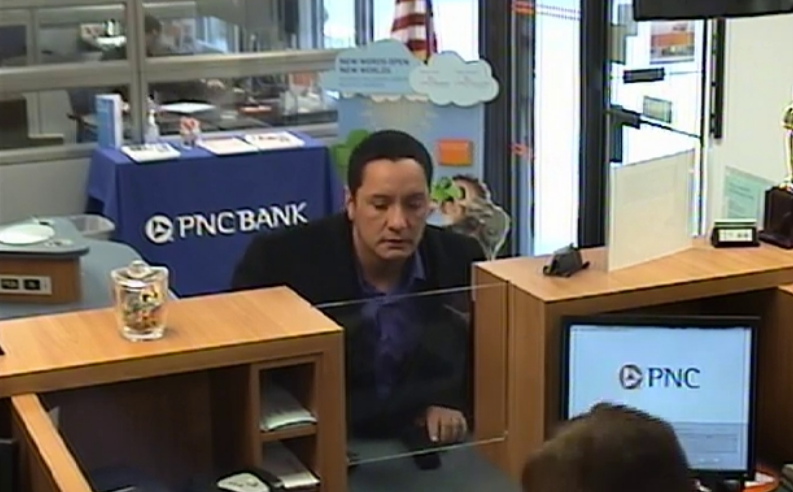  Police say this man robbed the PNC Bank at 9 Wrangle Brook Drive in Toms River Thursday morning. (Photo courtesy of the Toms River Police Department) 