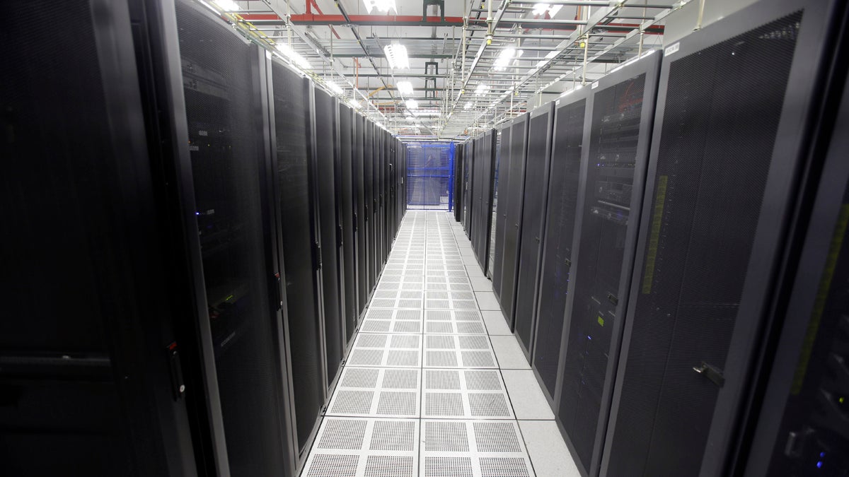  In this Aug. 29, 2014 photo, rows of servers are lined up at BlueBridge Networks in Cleveland. A new Pa. bill wants to attract more data centers like this to the state by providing a sales tax exemption on equipment to open or expand a data center. (AP Photo/Mark Duncan) 