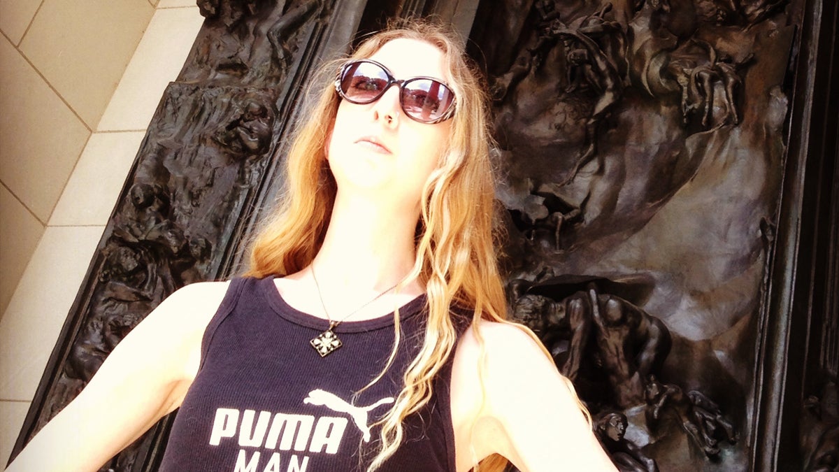 Shannon Frost Greenstein is shown standing in front of the 'Gates of Hell' sculpture at the Rodin Museum in Philadlephia. (Shannon Frost Greenstein)