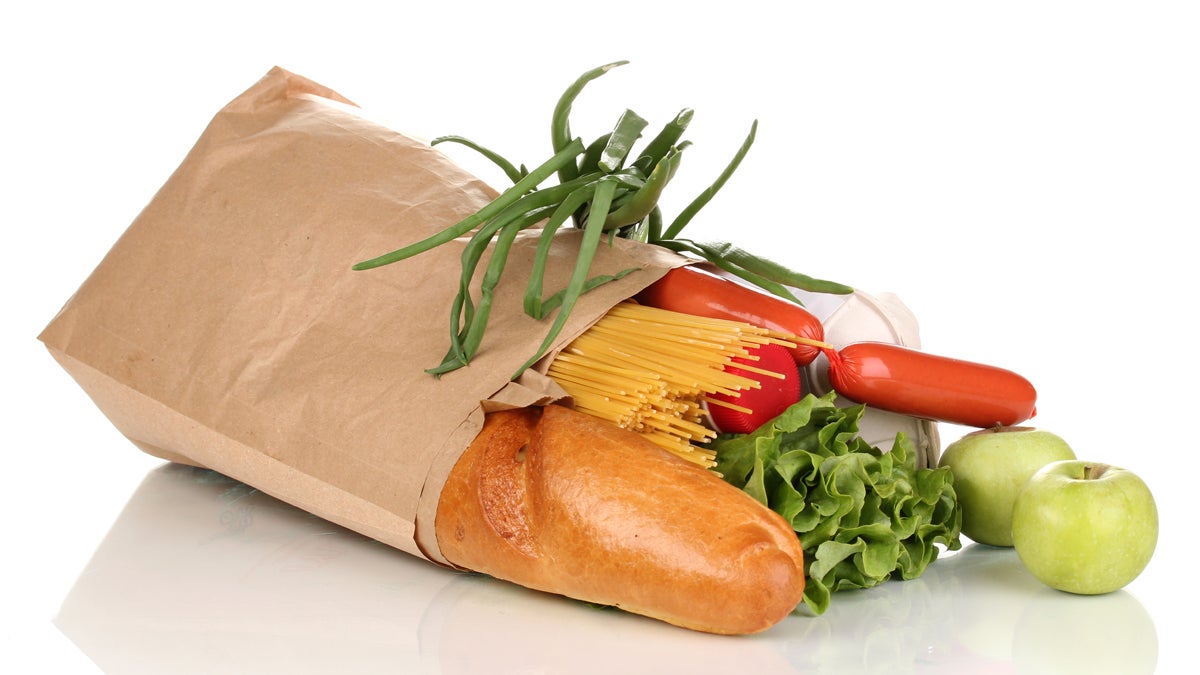  (<a href='http://www.shutterstock.com/pic-109936520/stock-photo-paper-bag-with-food-isolated-on-white.html'>Groceries image</a> courtesy of Shutterstock.com) 