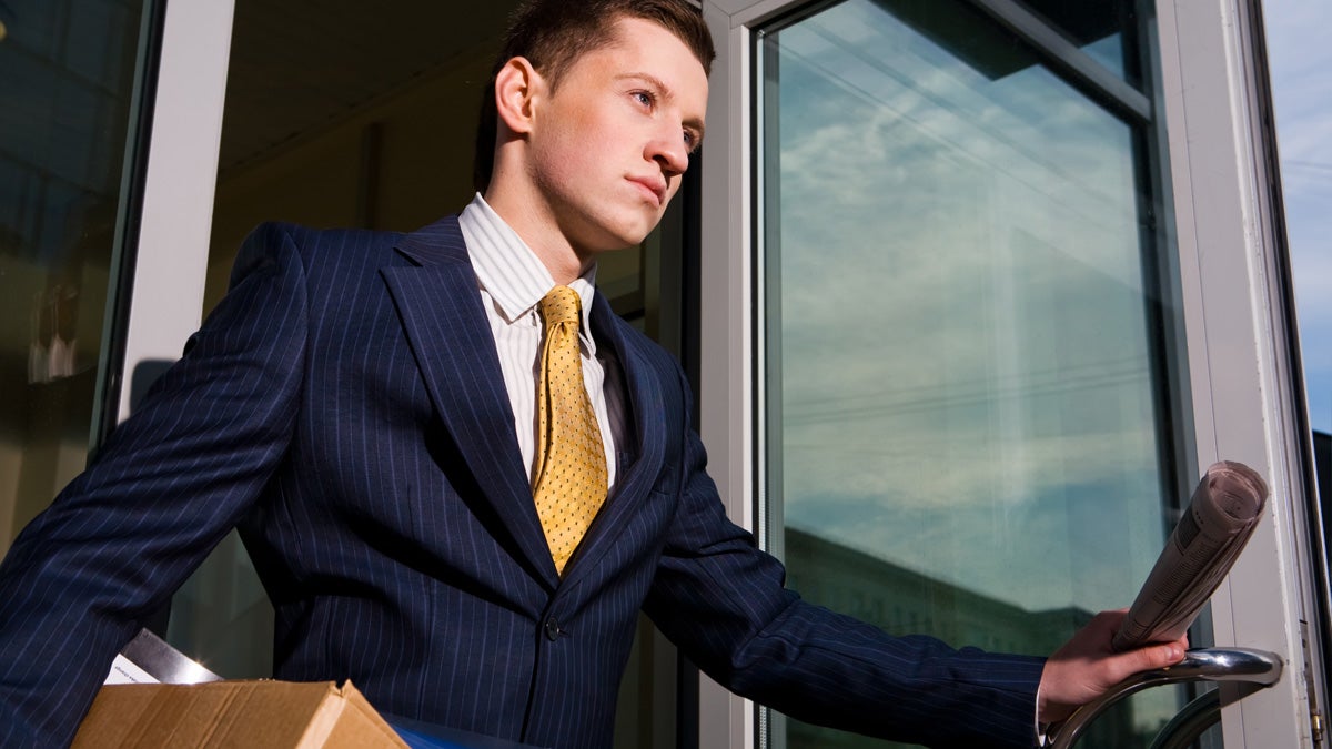  (<a href='http://www.shutterstock.com/pic-19636426/stock-photo-financial-crisis-unemployed-young-manager-leaving-business-center-in-megalopolis.html'>Leaving the job</a> image courtesy of Shutterstock.com) 