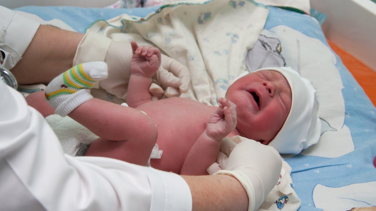  (<a href='http://www.shutterstock.com/pic-190902530/stock-photo-a-newborn-baby-in-the-hospital-the-first-minutes-of-the-new-life.html'>Newborn baby image</a> courtesy of Shutterstock.com) 