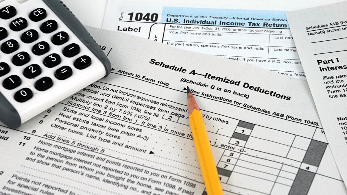 (<a href='http://www.shutterstock.com/pic-2981980/stock-photo-irs-personal-tax-forms-with-pencil-and-calculator.html'>Tax forms image</a> courtesy of Shutterstock.com) 