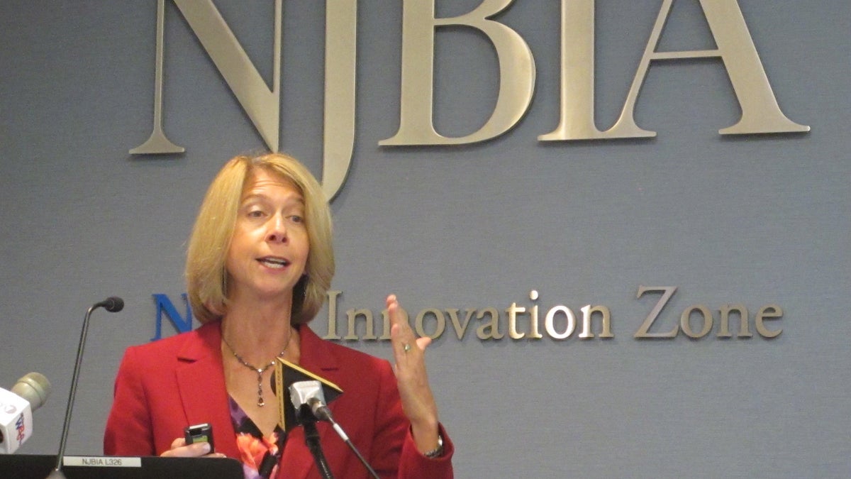 New Jersey Business and Industry Association president Michele Siekerka says  the cost of employee health benefits is the No. 1 challenge facing small-business owners. (Phil Gregory/WHYY)