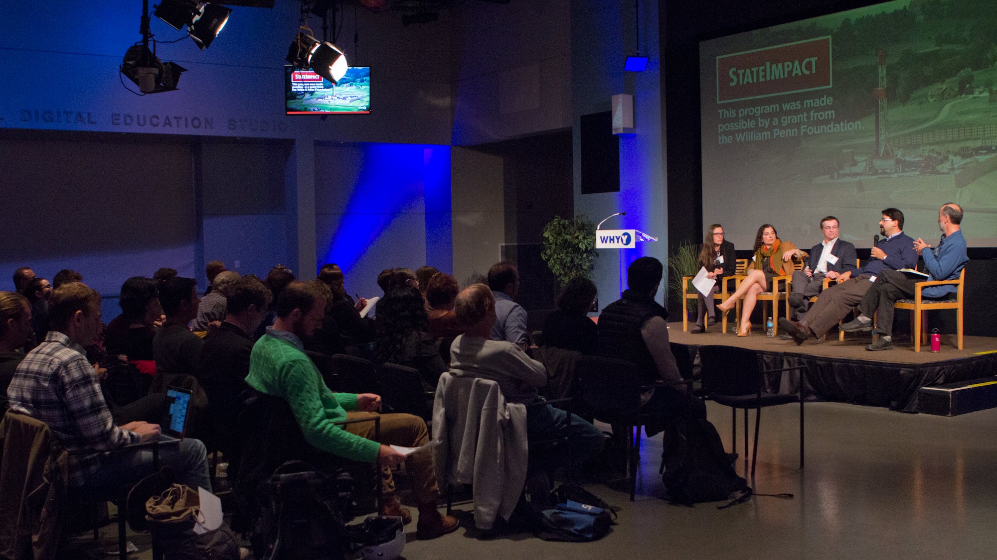 State Impact Pennsylvania hosted a forum on the Politics of Pennsylvania’s Energy Future at WHYY studios on Tuesday, October 25th, 2016. (Kimberly Paynter/WHYY)